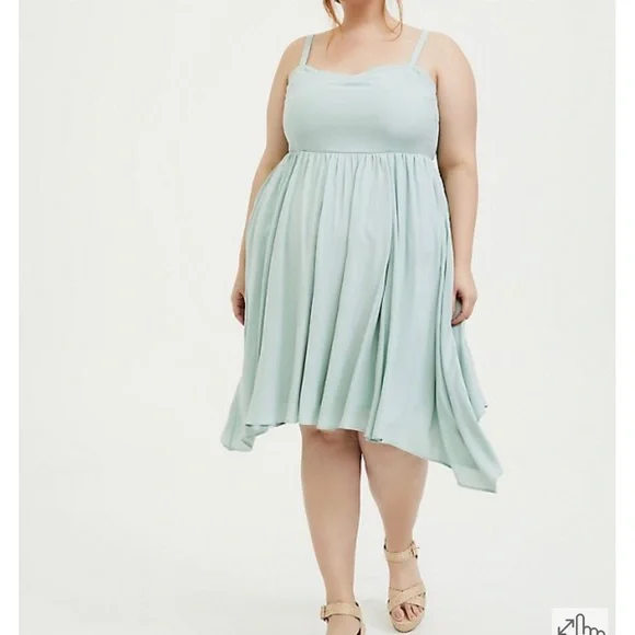 torrid mint green dress Mint Whisper Draped Gown– Teuta Matoshi main image 1